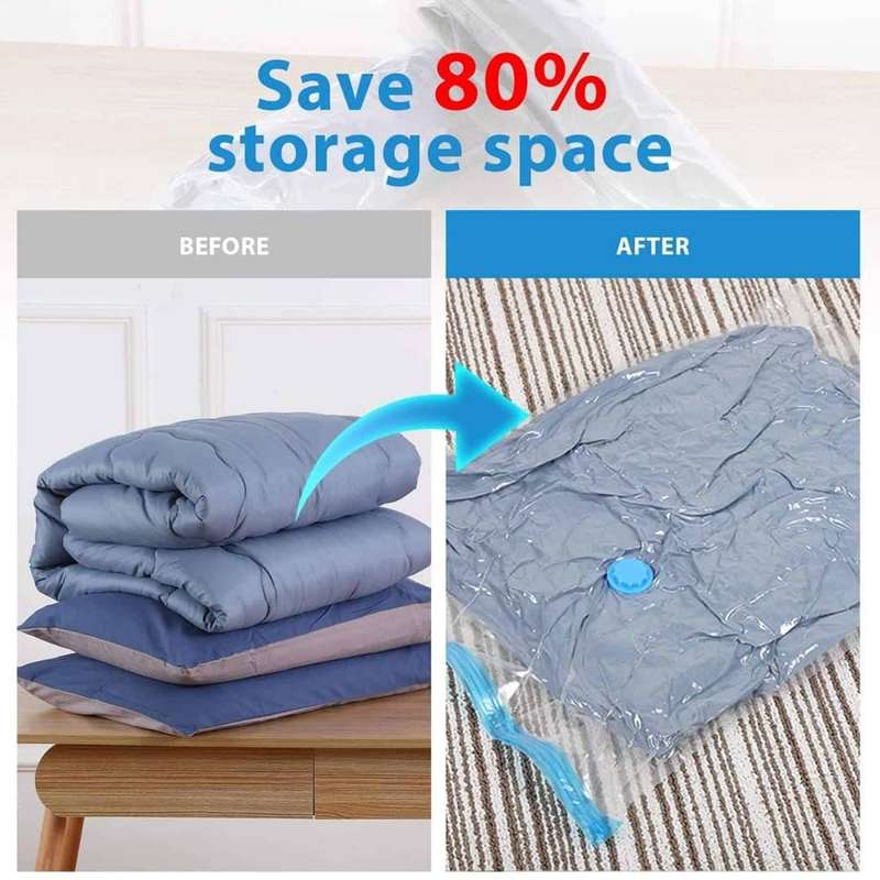 Killer Deals Vacuum Compression Storage Bags & Hand Pump x15 Pack (4 Sizes)