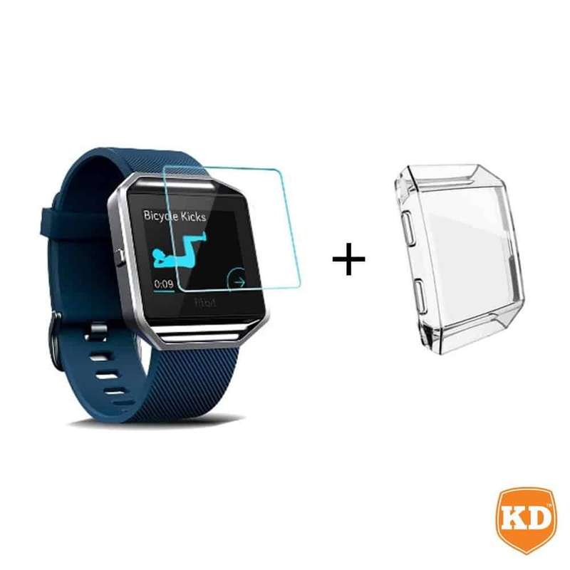 Killer Deals Fitbit Blaze TPU protective case (Clear) + screen protector Combo