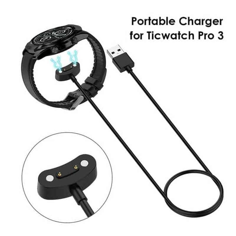 TicWatch Pro 3/Pro 3 LTE USB Fast Charger Cable Adaptor