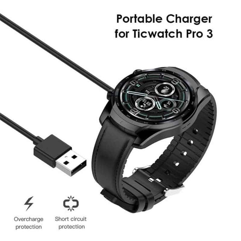 TicWatch Pro 3/Pro 3 LTE USB Fast Charger Cable Adaptor