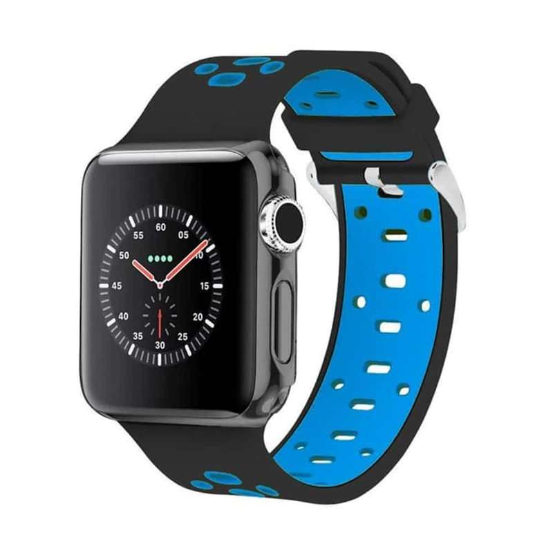 Killer Deals Sporty Silicone Strap for 42/44/45/49mm Apple Watch- 3-Colour Combo