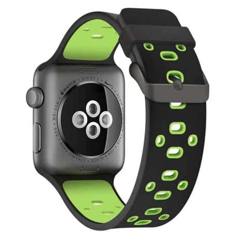 Killer Deals Sporty Silicone Strap for 42/44/45/49mm Apple Watch- 3-Colour Combo