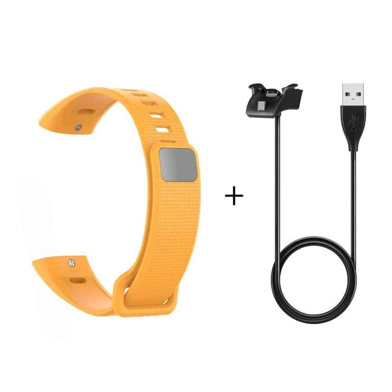 Killer Deals Huawei Band 2/Pro USB Charger + Silicone Strap Combo - Orange