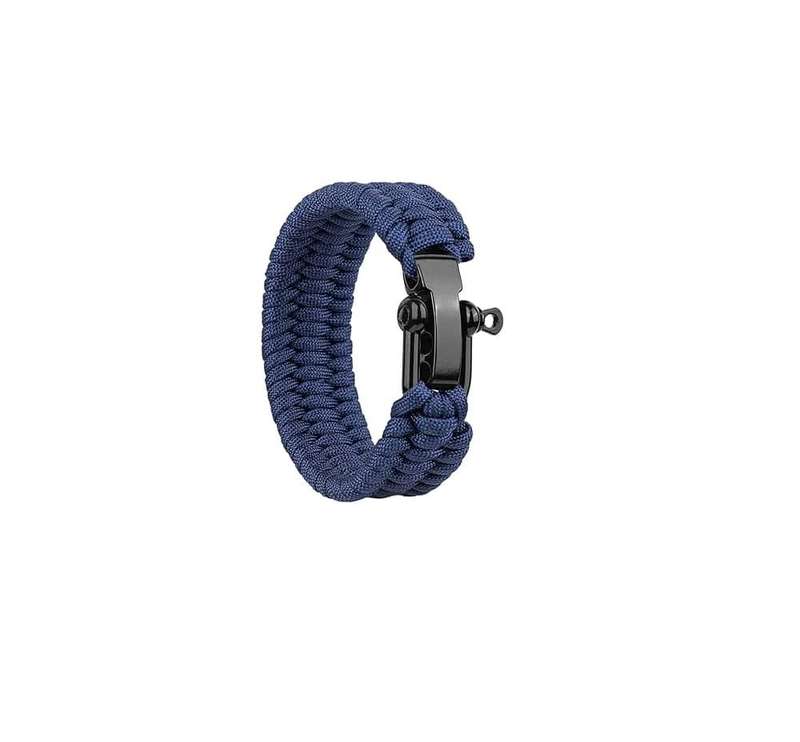Killer Deals Paracord Outdoor Camping Tactical Survival Bracelet - Navy- L