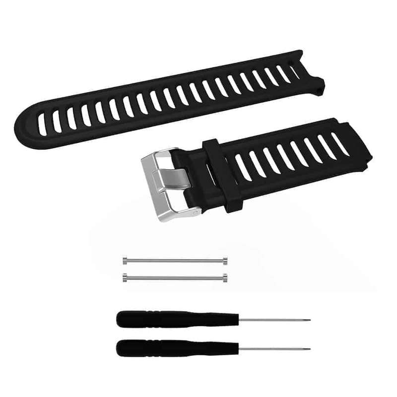 Killer Deals Silicone Strap for Garmin Forerunner 910XT with screws and screw drivers - Black