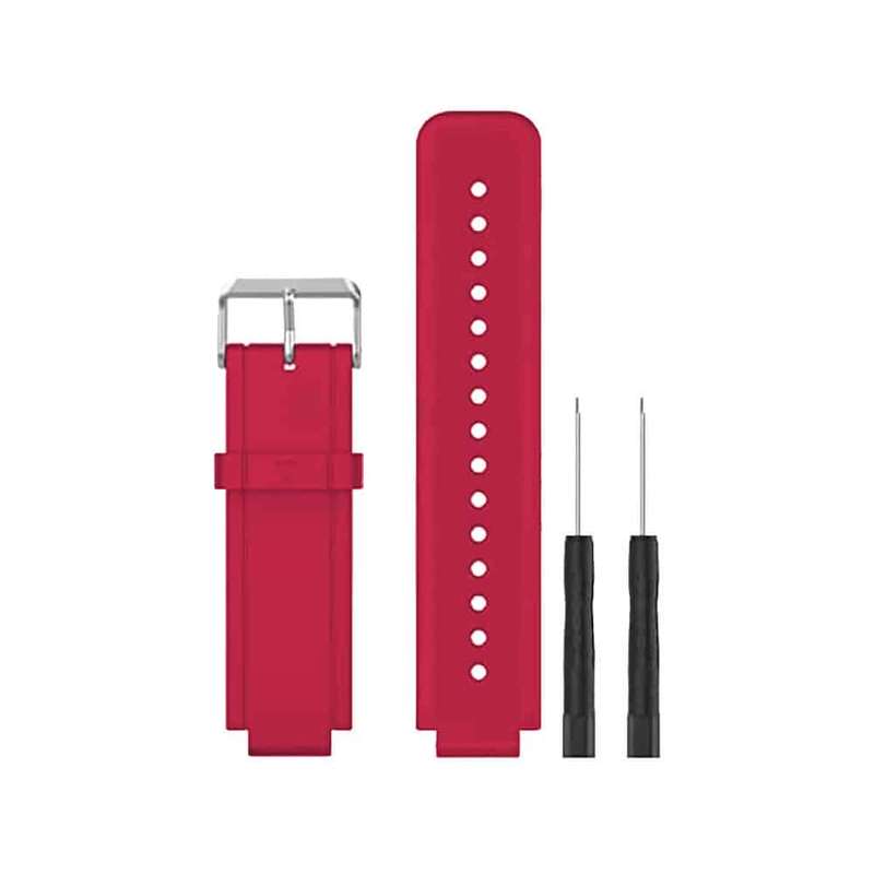 Silicone Strap for Garmin Vivoactive-Red/Pink