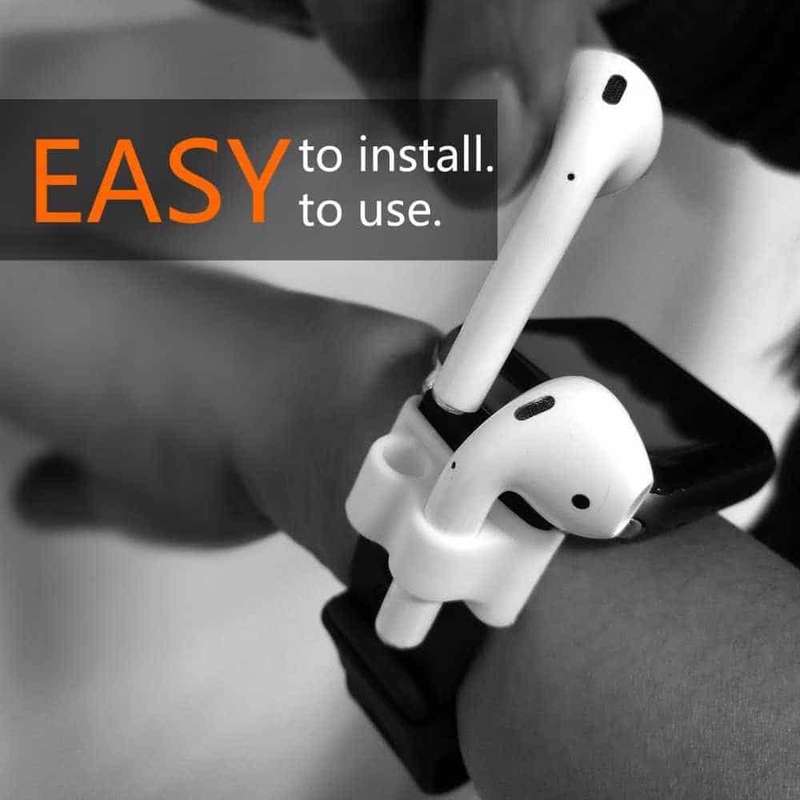 Silicone Watch Clip & Keychain Compatible with Apple AirPods