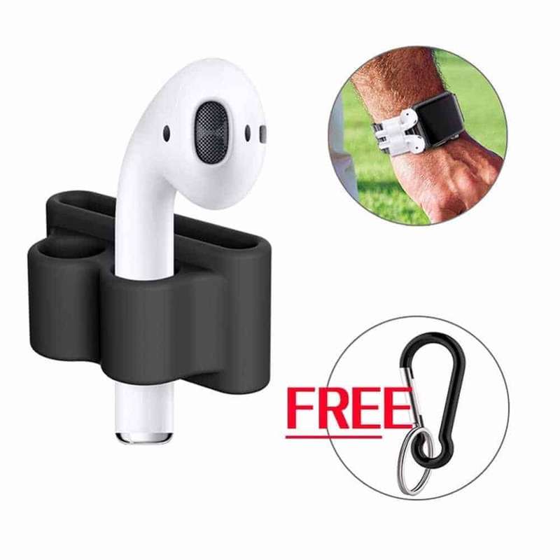Silicone Watch Clip & Keychain Compatible with Apple AirPods