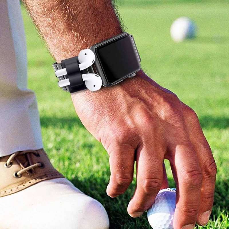 Silicone Watch Clip & Keychain Compatible with Apple AirPods