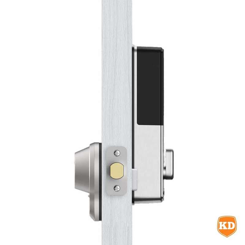 Killer Deals Lockly Bluetooth Deadbolt Smart Door Lock with 3D Fingerprint- Satin Nickel
