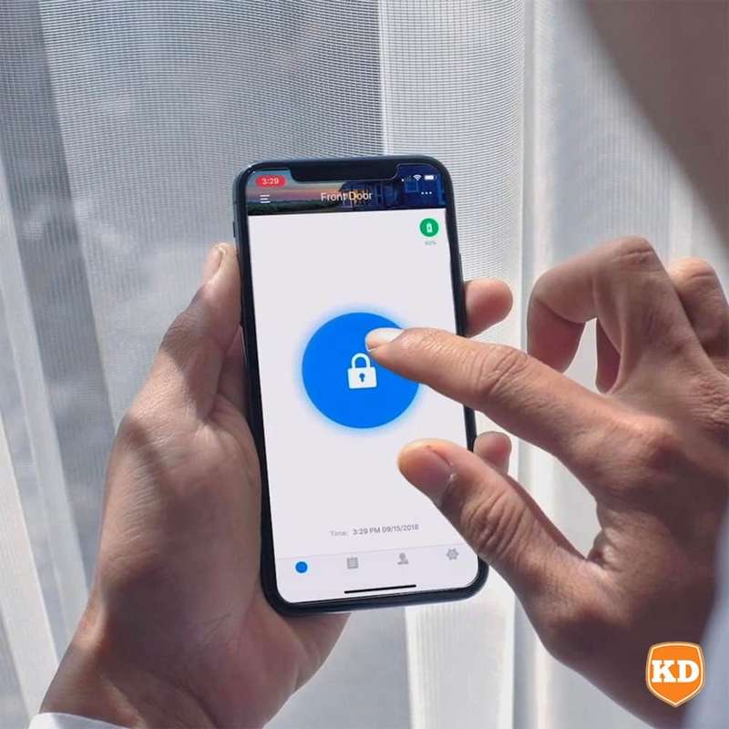 Killer Deals Lockly Bluetooth Deadbolt Smart Door Lock with 3D Fingerprint- Satin Nickel