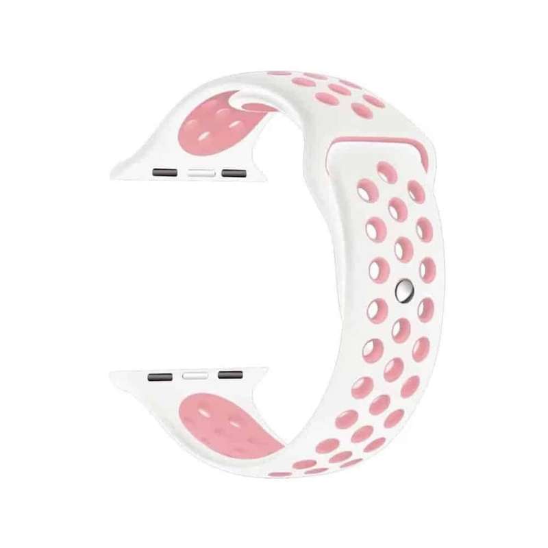 Silicone Strap for 38/40/41mm Apple iWatch (M/L) - Blue & Frost Blue