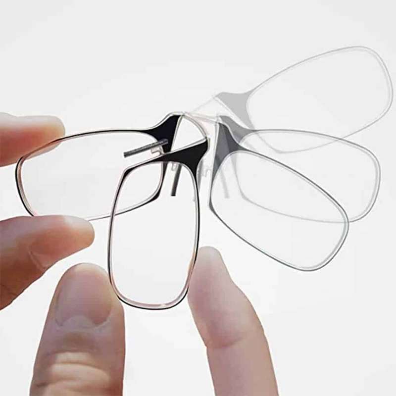Killer Deals Pince Nez nose only reading glasses & case - (+1.5 strength)