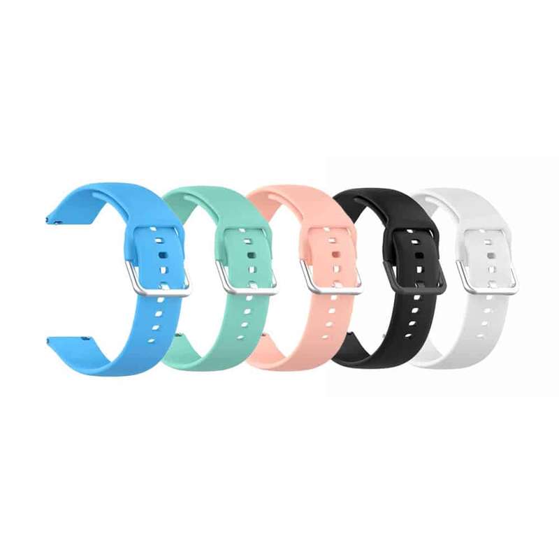 20mm Smartwatch Universal Replacement Silicone Strap - Frost Blue