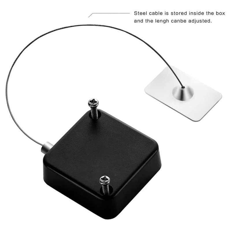 Killer Deals Anti-Theft Retractable Cable Lock for Tablet/Laptop/Smartphone x 2 Combo