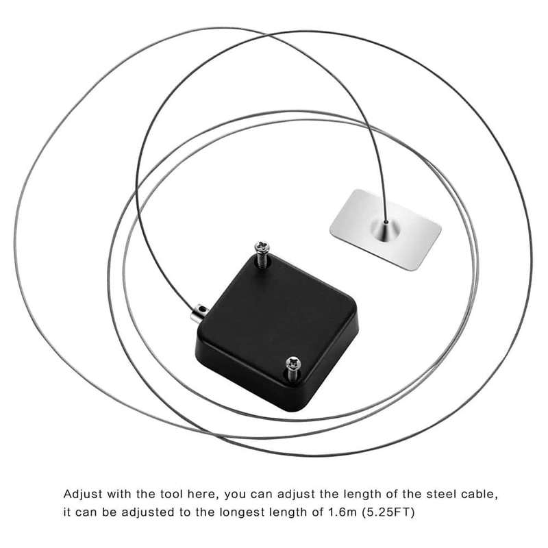 Killer Deals Anti-Theft Retractable Cable Lock for Tablet/Laptop/Smartphone x 2 Combo