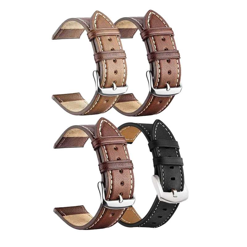 Polar Vantage M replacement genuine leather strap - Light Brown