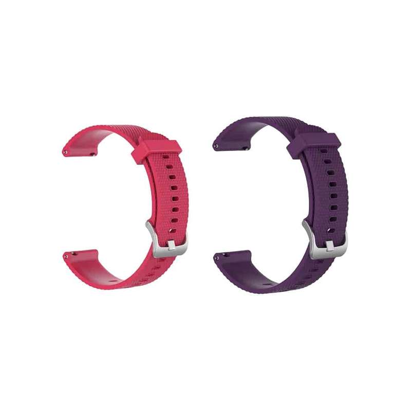 Killer Deals 18mm Quick Release Silicone Strap for Garmin Vivoactive 4S/Vivomove 3S - PINK RED+ F...