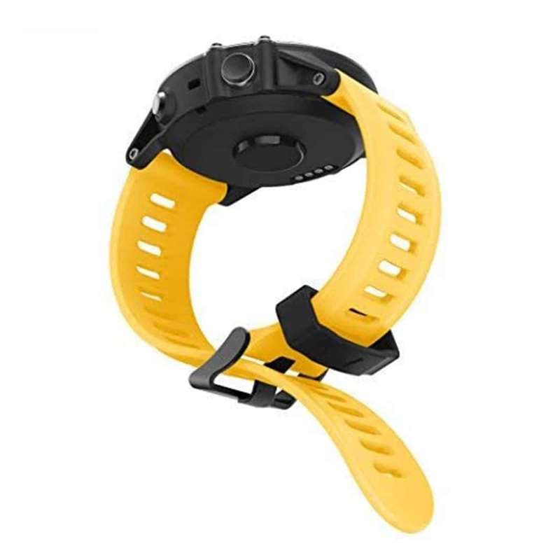 26mm Garmin Fenix 5X/6X/Plus silicone strap - Green
