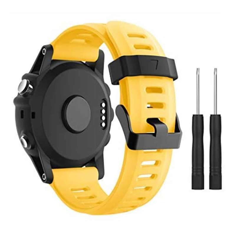 26mm Garmin Fenix 5X/6X/Plus silicone strap - Green