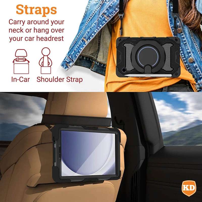 Cover w/ Strap for Lenovo Tab M10 Plus (3rd Gen)/ Moto Tab G62