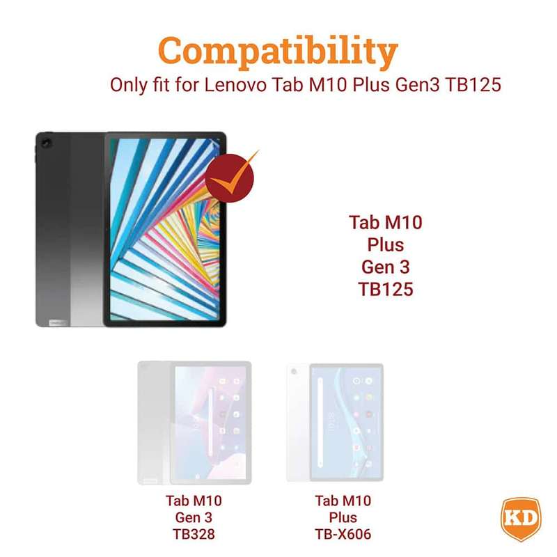 Cover w/ Strap for Lenovo Tab M10 Plus (3rd Gen)/ Moto Tab G62