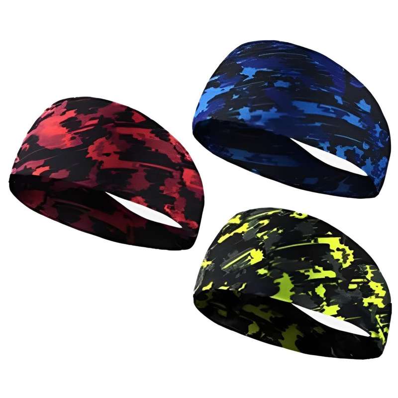 Killer Deals Sports Sweat Head Band/Buff for Yoga, Running, Cycling - Blue