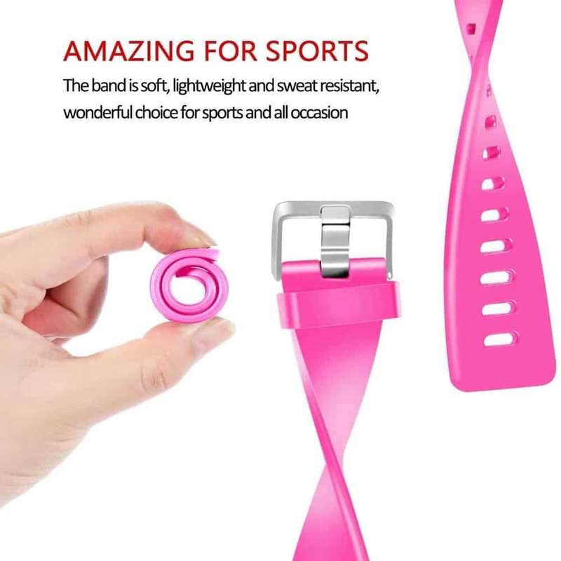 Killer Deals Silicone Strap for Fitbit Versa (M/L) - Mauve