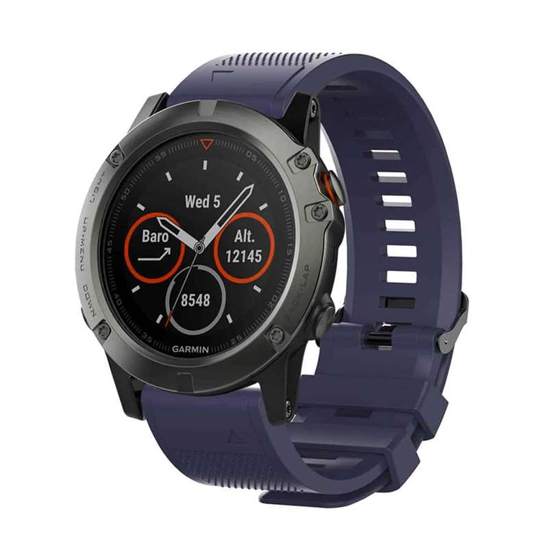 Killer Deals 20mm Garmin Fenix 5S/6S silicone strap - Cyan blue