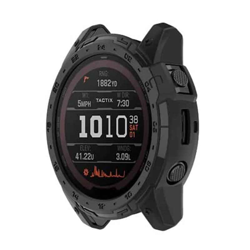 Protective Silicone Case for Garmin Tactix7/Garmin Enduro2 - Black