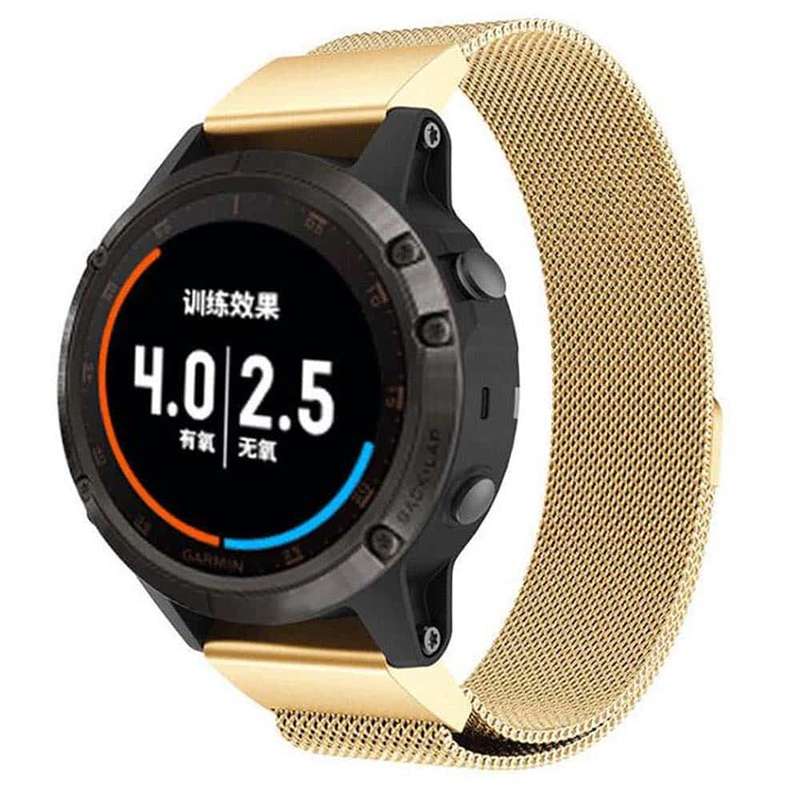 Killer Deals Garmin Fenix Quickfit 5/6/Plus/935 Milanese steel strap - Black