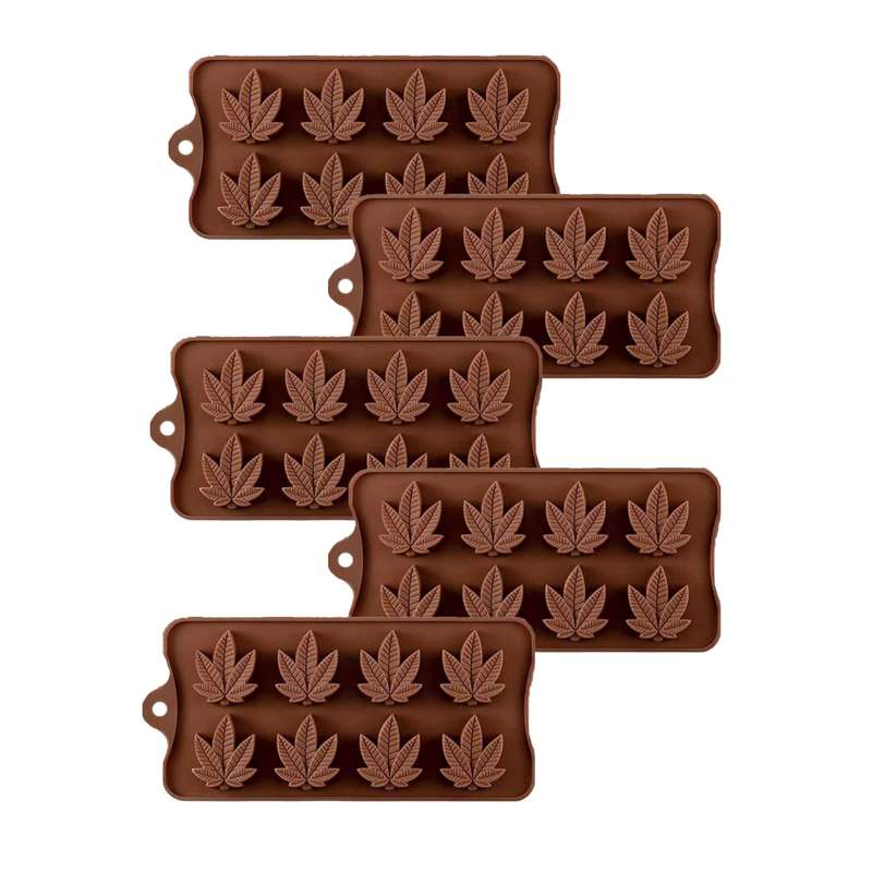 Killer Deals Weed Leaf Candy Chocolate Non-Stick Silicone Mould x10 Combo