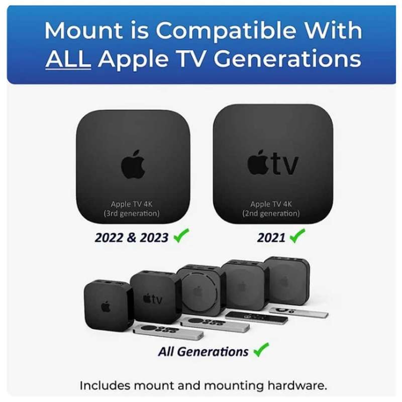 Killer Deals Wall Mount Bracket Holder for Apple TV 4K 32GB / 64GB