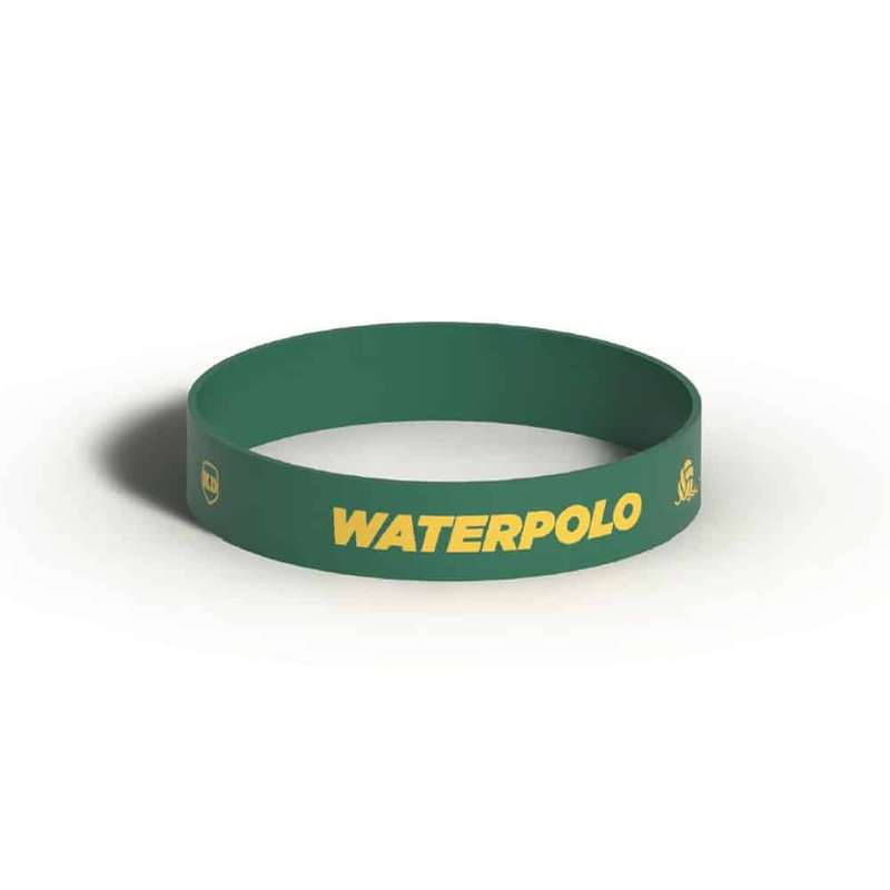 Killer Deals Debossed "Waterpolo" Silicone Wristband Bracelet- 6 Pack