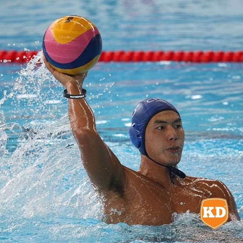 Killer Deals Debossed "Waterpolo" Silicone Wristband Bracelet- 6 Pack