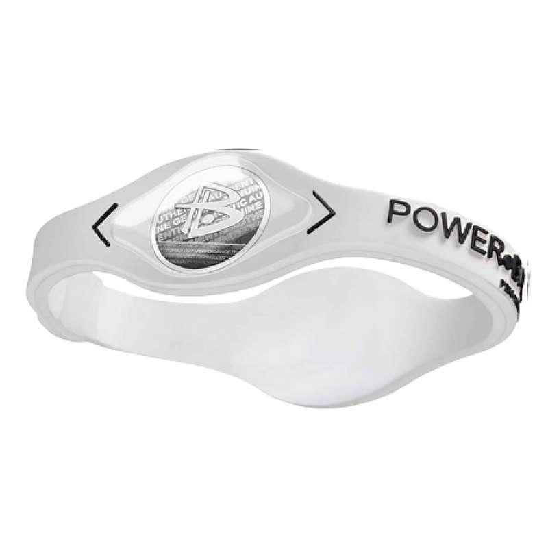 Power Balance bracelet for athletic performance & stability - White (M)
