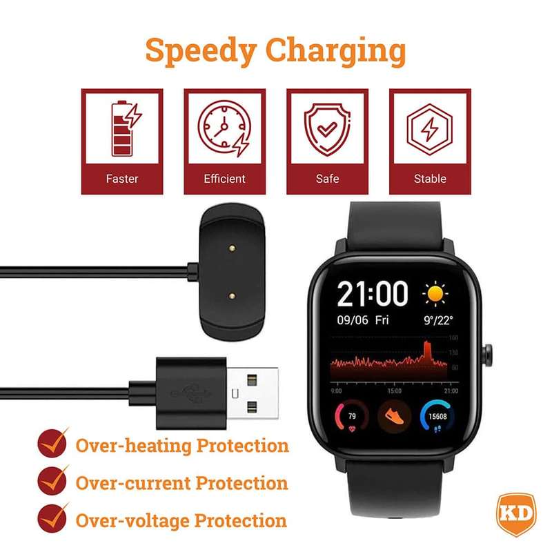 Killer Deals USB Charging Cable for Amazfit A2149/ GTR 2e/ T-Rex Pro/ Pop