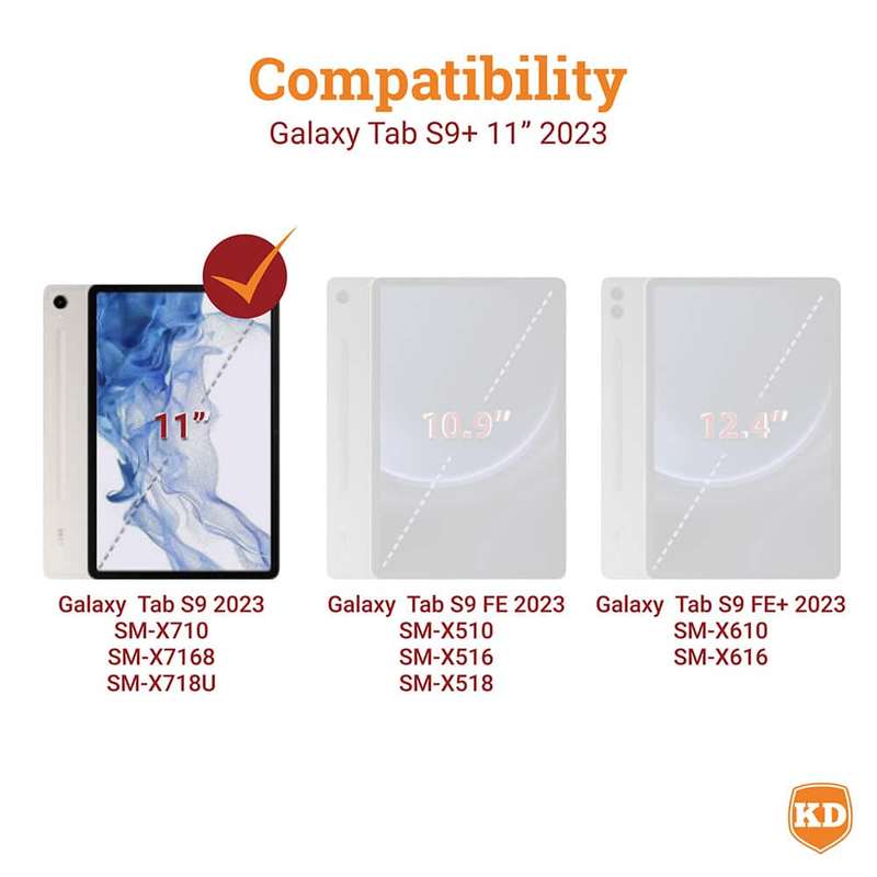 Killer Deals Protective Cover Case with Strap for Samsung Galaxy Tab S9+