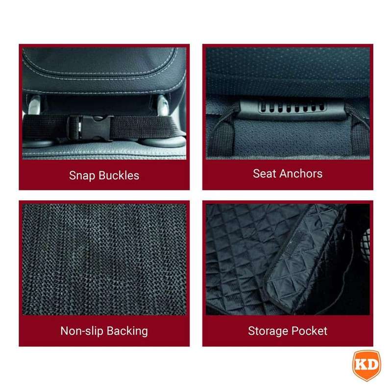 Waterproof Front Seat Scratchproof Dog Protective Car Cover x2 Combo