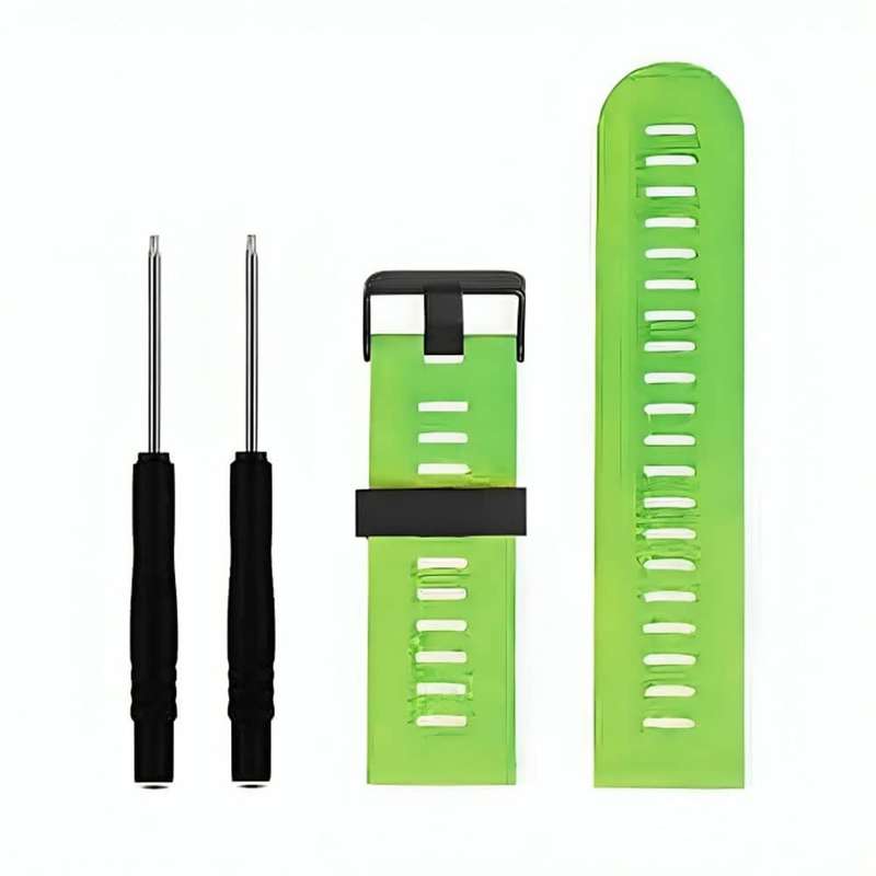 26mm Garmin Fenix 5X/6X/Plus silicone strap - Green