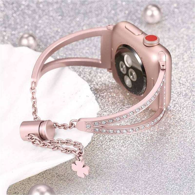 Killer Deals Jewelry Bracelet Strap for 42/44/45/49mm Apple Watch - Silver