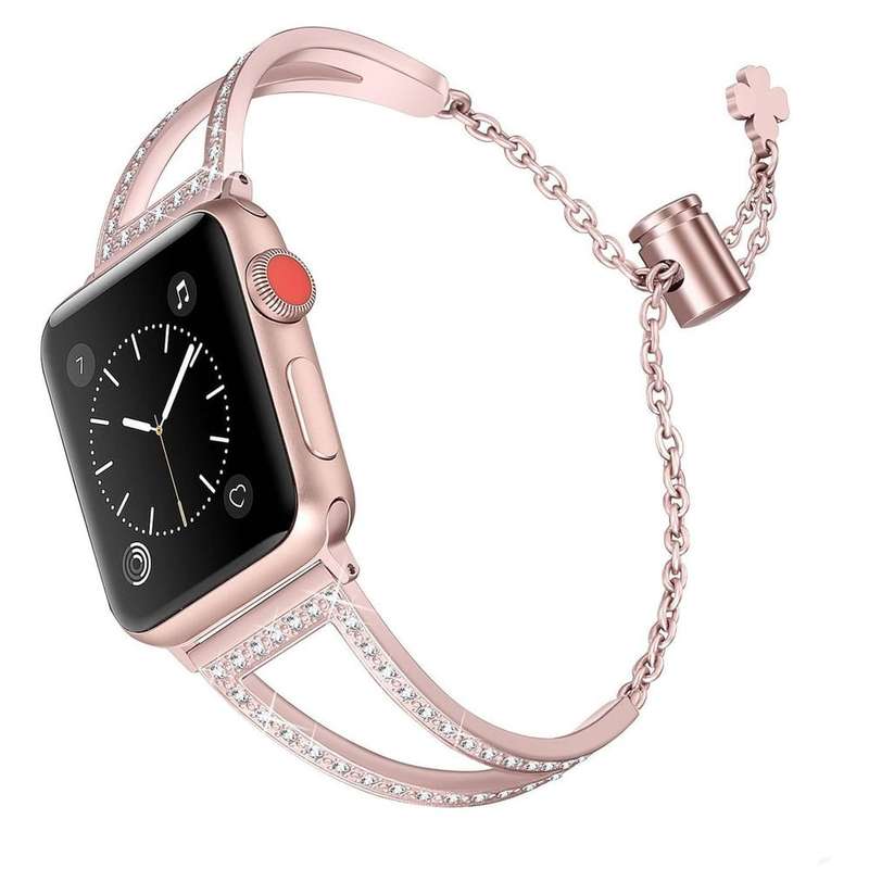 Killer Deals Jewelry Bracelet Strap for 42/44/45/49mm Apple Watch - Silver