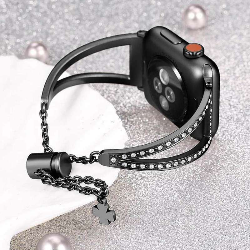 Killer Deals Jewelry Bracelet Strap for 42/44/45/49mm Apple Watch - Silver