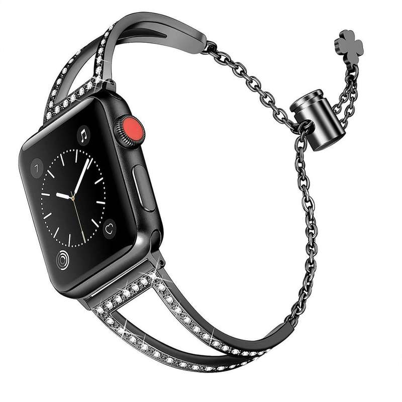 Killer Deals Jewelry Bracelet Strap for 42/44/45/49mm Apple Watch - Silver