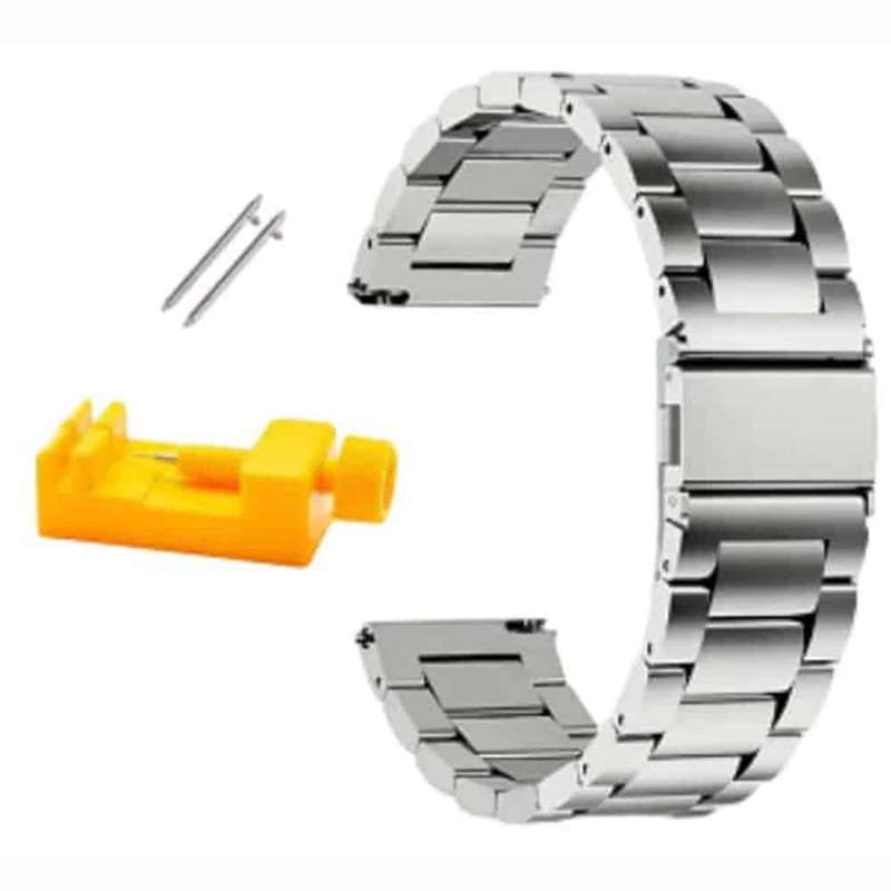 Killer Deals 22mm Stainless Steel Strap for Samsung Gear S3 Frontier- Silver