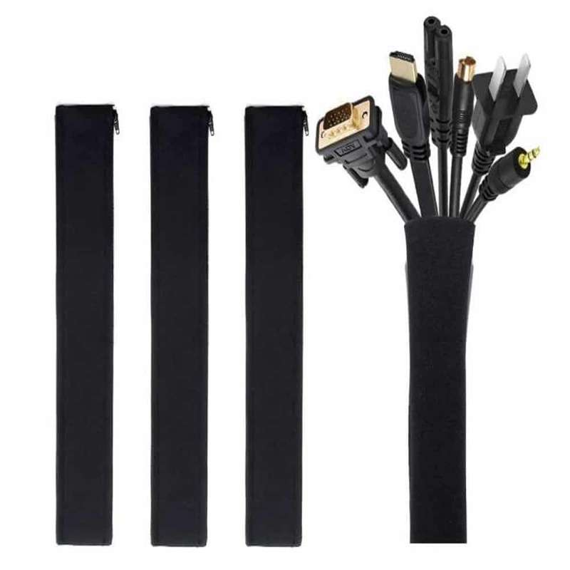 Killer Deals Home Office Electronic Cable Management Sleeve Organiser 4 Set