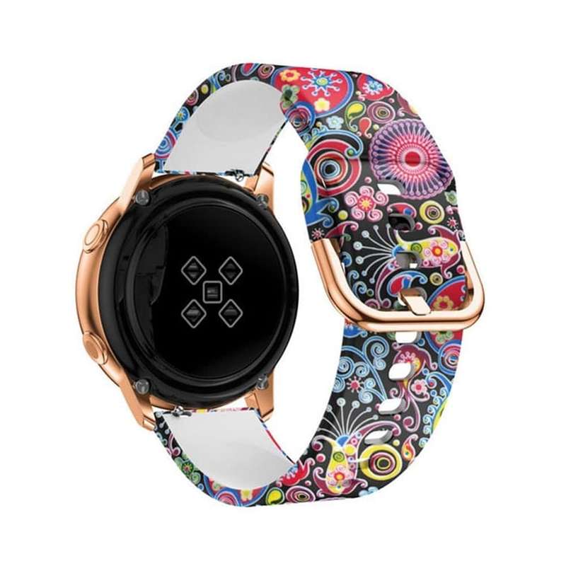 18mm Universal Replacement Silicone Strap- Colourful Jellyfish