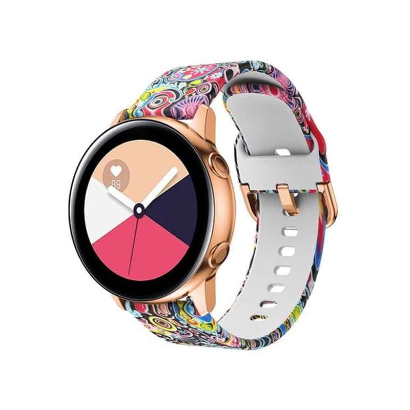 18mm Universal Replacement Silicone Strap- Colourful Jellyfish