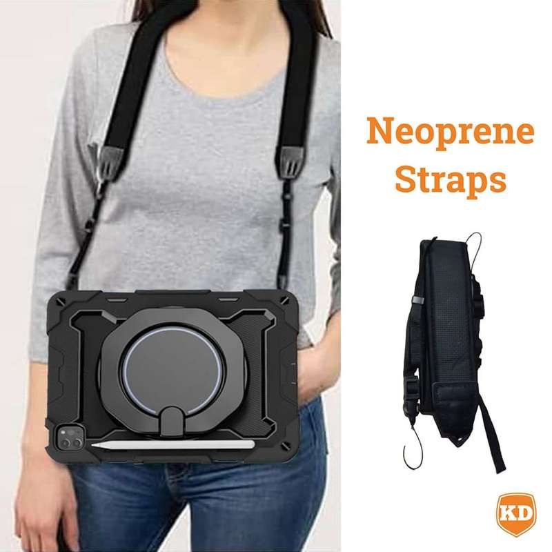 Protective Cover with Strap for iPad Pro 12.9 2021/ 2022