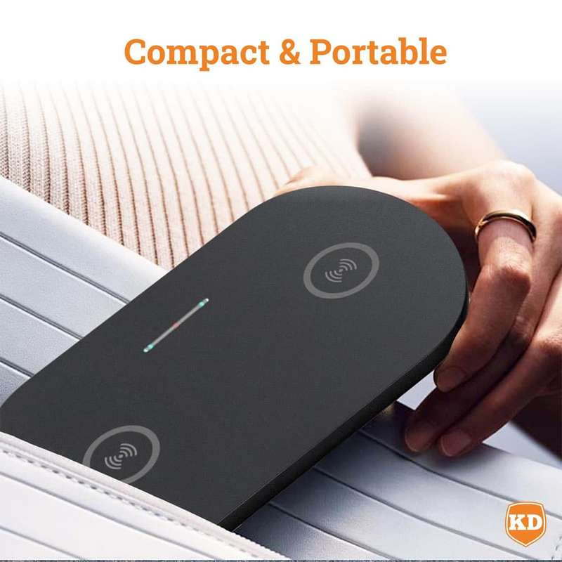 15W 2-in-1 Phone Watch Fast Charging Dock Qi Wireless Charger